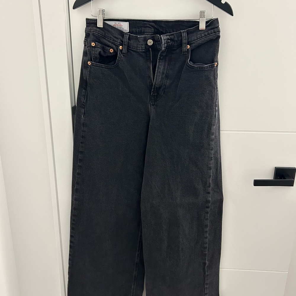 Gap wide leg Black Denim Jeans